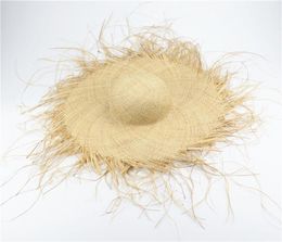 Sun Hats For Women Beach Caps Sombreros Wide Brim Beach Side Cap Floppy Female Raffia Straw Hat Y2006023861059