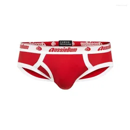 Underpants Men's Briefs Elastic Comfort Lift Hip Breathable Cotton Pants Youth Thread Side Open Jockstrap Sexy Underwear