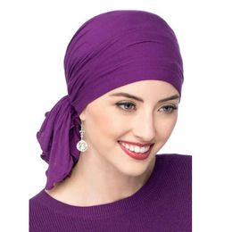 Bandanas Durag Homproduct Centerbamboo Schalfchemische Hatwomens Stirnbandbandbandkopfband 240426