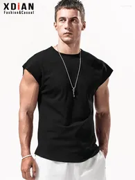 Men's Tank Tops Continuously Loose Summer Training Vest SleeveleSS T-shirT