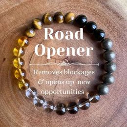 Beaded Natural Stone Agate Opportunity Bead Bracelet Good Luck Men and Women Daily Party Jewellery Accessories Gift