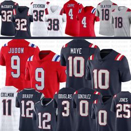 10 Drake Maye Matthew Judon Football Jersey Christian Gonzalez Tom Brady Antonio Gibson Kendrick Bourne Rhamondre Stevenson Demario Douglas Hunter Henry Dugger