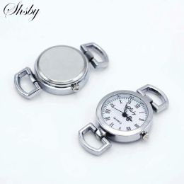 Cases Shsby Diy Personality Silver Watch Header Roman Numerals Circle Watch Table Core Watchband Watch Accessories Wholesale