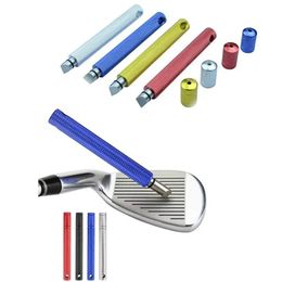 Golf Groove Tool Iron Wedge Club Sharpener Cleaner Clear V U Blade 6 Color Accesories