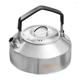 Mugs Camping Cooker Wear-resistant Stovetop Kettle Stainless Steel Boiler Kitchen Water Pot Boiling Portable