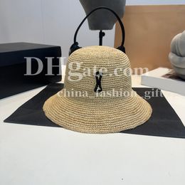 Women Straw Hat Designer Bucket Hat Daily Casual Hat For Men Women Summer Beach Sunshade Hat Luxury Grass Woven Hat