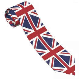 Bow Ties British Flag Tie Abstract Stripes Graphic Neck Retro Trendy Collar Men Wedding Necktie Accessories