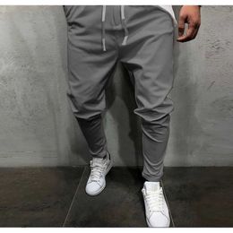 Men's Pants Sports pants cargo pants mens pockets mid rise linen cotton sports pants cropped Trousers mens clothing sports pants clothing joggersL2404