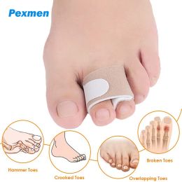 Treatment Pexmen 1/2/5/10Pcs Hammer Toe Straightener Toe Splints Bandages for Correcting Hammertoe Crooked & Overlapping Toes Protector