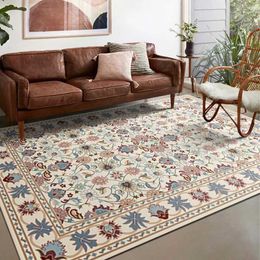 Carpets New American retro carpet floor mat ethnic stripes bedroom bed blanket sofa blanket coffee table blanket