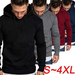 Men's Hoodies Latest Solid Colour Hoodie Long Sleeve Plus Size Loose Pullover Casual Sports Street Clothing