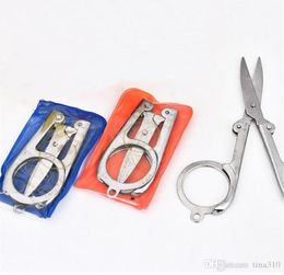 Home Portable Folding Stainless Steel Scissors Mini Folding Scissors Travel Trip Tool Travel Scissor 41392935944