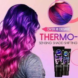 Color 60ml Professional Use Colour Cream Magical Thermochromic Semi Tool Permanent Purple Grey Dye Green Hair Paint Blue Color St Z5G6