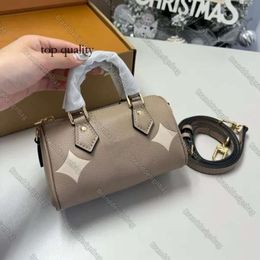 Top Designer Mini Nano Shoulder Bag Women Leather Denim Crossbody Luxury Brand Embossed Tote Purse Brown Flower Handbag 3319