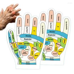 Window Stickers Massage Gloves For Hands Print Mittens English-Version Hand Tutorial Beginner Acupoint Reflexology