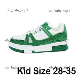 louisvutton shoe 2024 Designer Sneakers Casual Kids Shoes Trainer Black White Panda Men Women Fashion Low Top Platform Letter Rubber Eur 28-35 1278 lvse kids shoe