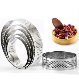 Moulds 15/18/20CM Stainless Steel Circle Mould Tarte Ring Cake Mold Baking French Dessert Fruit Pie Tatin Bakeware Tool