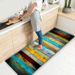 Carpets 1 PC Kitchen Anti-Slip Rainbow Carpet Suitable For Laundry Room Bathroom Entrance Door Home Decoration Floor Mats