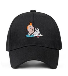 100% Cotton Dad hat Embroidered Baseball Cap Custom Strap Back Unisex Adjustable tin tin Snapback Women Men Hats6090009