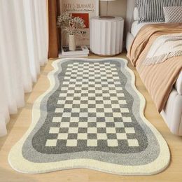 Carpets Simple Cream Wind Living Room Bedroom Soft Bedside Rug Home Non-slip Thickened Imitation Cashmere Carpet