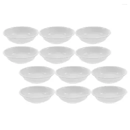 Dinnerware Sets 12 Pcs Appetizers Seasoning Dish Small Bowls For Dipping Serving Dishes Side Sauce Cups White Soy