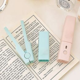 Irons Mini Curling Hair Straightener Dormitory Small Power Usb Splint Fluffy Bangs Portable Straight Hair Curling Dual Purpose