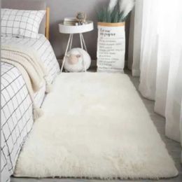 Carpets VIKAMA Fluffy Rugs Shaggy Bedroom Area Rugs Shaggy Non-Slip Rugs Machine Washable Soft Shaggy Rugs Modern Soft Plush Rugs