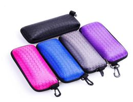 Honeycomb Sunglasses Case 5 Colours EVA Zipper Protable Rectangle Eye Glasses Case Protector Box Cases Bags OOA69559646342