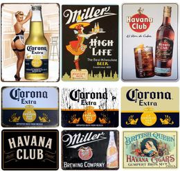 Metal Sign Poster 20x30cm wall decoration vintage bar sign beer metal tin plate retro iron painting decor wall of pub cafe 2329552