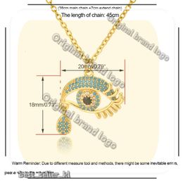 Fashion Evil Eye Pendants Necklaces for Women 2024 Goth 14K Yellow Gold Choker Necklace Vintage Turkish Designer Eye Neck Chains Jewelry 866