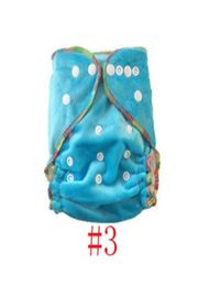 50PCS Plain Print Minky Cloth Diapers Reusable Nappy Covers With Bamboo Inserteach diaper has 2 insert 7400729