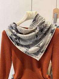 Women's scarves can recognize Korean versatile classic luxury brand designer Ins Letter scarves