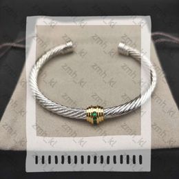 Dy Bangle Jewlery Designer для женщин роскошные ювелирные украшения скрученные кабельные браслеты Классический мужчина дизайнер -дизайнерская пара
