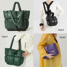 Down Space Cotton Designer Handbag Large Tote Winter New Soft Padded Shoulder Bags Autumn Trend Bag Pinkwindow-8Cxg9193 Original Quality