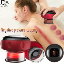 Products Smart Electric Vacuum Cupping Device Body Scraping Massager Heating Suction Cup Device Physical Fatigue Relief Beauty Health