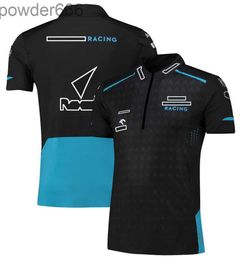 F1 team uniforms Official same racing uniforms Mens and womens short-sleeved lapel T-shirts Custom quick-drying Polo shirts VAJ6