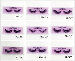 Medium and long section 3D Mink Eyelashes Eye makeup Mink False lashes Soft Natural Thick Fake Eyelashes 16style DHL 6671023