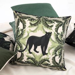 Pillow Green Jungle Series Decorative Pillowcases Premium Cover Home Products