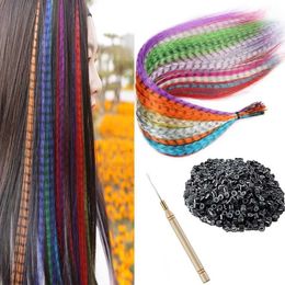 Synthetic Wigs colored fake feathers in female hair accessories with synthetic feather Q2404271