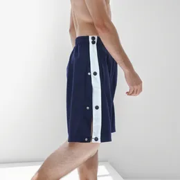 Men's Shorts Men Casual Summer 2024 Fashion Elastic Waist Sweatpants High Quality Loose Training Basketball Side Split Buttons Trouser
