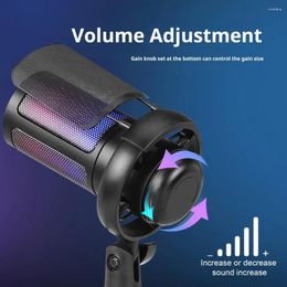 Microphones Mobile Gaming Microphone Professional With Tripod Stand Noise Reduction Technology Rgb Light For Universal