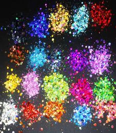 Nail Glitter Chunky Colors Bulk 50grams 20 POLYESTER HOLOGRAPHIC Mix ENA888601002