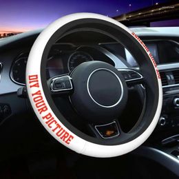 Steering Wheel Covers DIY Your Picture Car Cover Customised Print On Demand Protective Elastische Car-styling