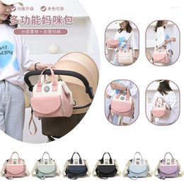 School Bags Fashion Mommy Bag Lightweight Mother And Baby Backpack Multi-functional Outdoor Shoulder Messenger Handbag Stroller Hanging