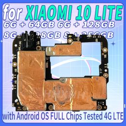 Sets Motherboard 128gb for Xiaomi Mi 10 Lite Motherboard Logic Board Original Chinese Version Work Well Unlocked Main Circuits Board