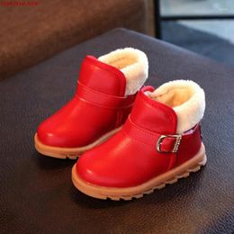 Boots Girls Shoes Cotton Kids Children Snow Short Baby Casual Winter Fur Flat