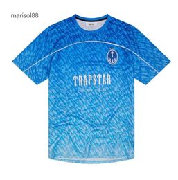 Men's T-Shirts Limited New Trapstar London Men's T-shirt Short Sleeve Unisex Blue Shirt For Men Fashion Harajuku Tee Tops Male T Shirts Fashion Clothing 4365