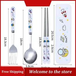 Dinnerware Sets Knife And Fork Pocket Polishing Kitchen Accessories Portable Tableware Durable Mirror Gourmet Stainless Steel Sturdy