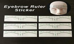 Microblading Disposable Eyebrow Stencil Sticker Tattoo Tools Accessories Permanent Makeup Measurement Shaping Eyebrow Template Rul9091835