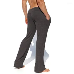 Men's Pants Stretch Sweatpants Cargo Men Soft Breathable Tracksuit Simple Solid Colour Home Pant Clothing